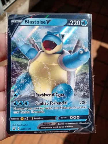 Jogo de Cartas Pokémon - Blastoise V - Copag - superlegalbrinquedos