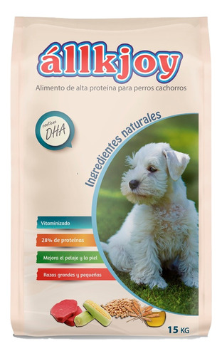 Allkjoy Cachorro 15 Kg Alimento Puppy Dog Original Carne