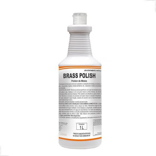 Polidor De Metais Brass Polish 1 Litro Spartan Limpa Inox