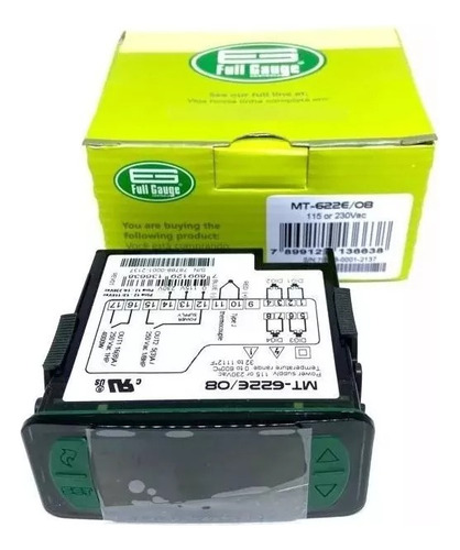 Controlador Temperatura 2 Estágios Mt622e Full Gauge (i)