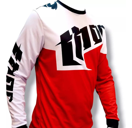 Jersey Moto Hombre Manga Larga Motocross Mtb Multimarca Thor