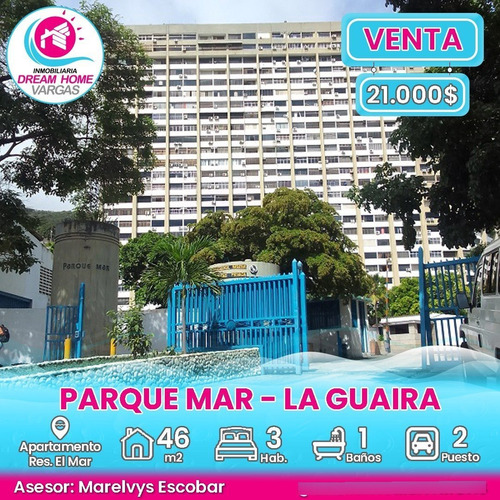 Imagen 1 de 10 de Apartamento En Venta Urb. Parque Mar, Residencias El Mar - La Guaira.                  