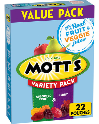 Mott's Snacks Con Sabor A Frutas, Paquete De Valor Variado