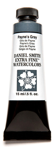 Pintura Acuarela Daniel Smith 15ml Extrafina Serie 1 Color Paynes Gray S1