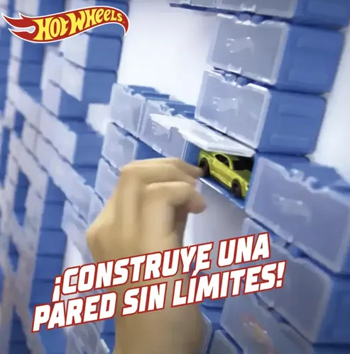 Hot Wheels Maletín multiladrillo para coches I Almacena hasta 28 coches I Se conecta con pistas I Jugar y Construir, multicolor (HWCC8C) - Incluye un asa de transporte
