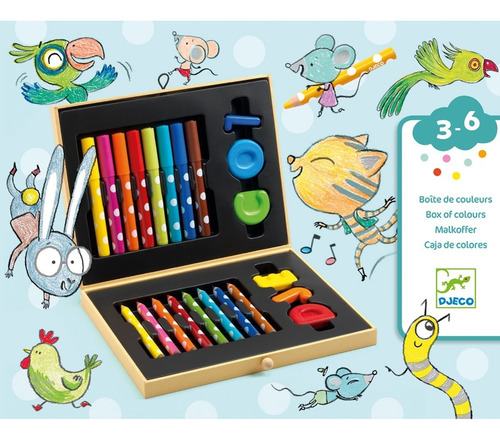 Mi Primer Caja De Colores Maletin Personalizable Djeco