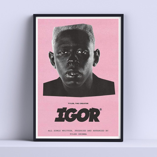 Cuadro Tyler The Creator Igor 30x40cm Listo P Colgar