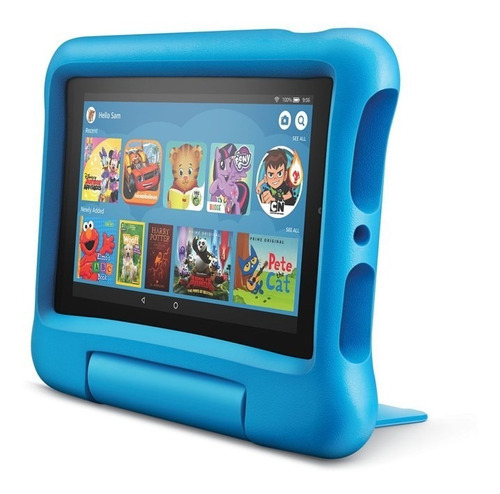 Tablet Amazon Fire Niños Estuche Reforzado 16gb 7´´ Azul App
