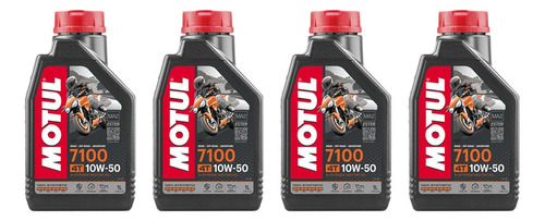 Óleo de motor Motul sintético 10W-50 para motos e quadriciclos de 4 unidades / 4L