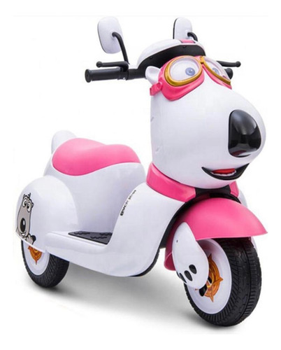 Motocicleta Eléctrica Edext 12v Para Niños 2-7 Años Color Rosa