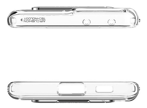 Imagen 2 de 4 de Funda Spigen Galaxy S21 Ultra Cristal Hybrid Air Cush Clear