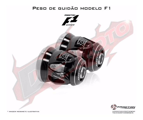 Peso De Guidão F1 Procton Racing - Yamaha Xj6 Xj6n Xj6f N F