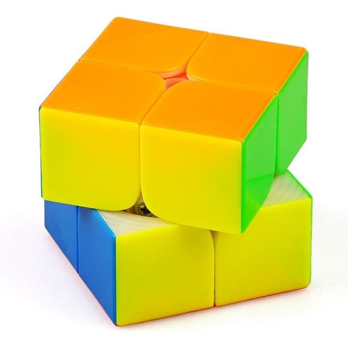 Imagem 1 de 4 de Cubo Mágico 2x2x2 Yuxin Little Magic Colorido Em Estoque
