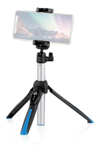 Imagem 3 de 7 de Mini-tripé Bluetooth Bastão Pau De Selfie Stick Benro Bk15
