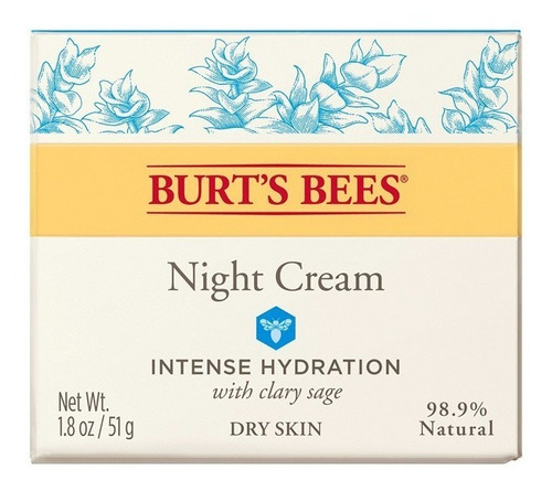 Imagen 3 de 4 de Crema De Noche, Intense Hydration 51 Gr, Burt's Bees