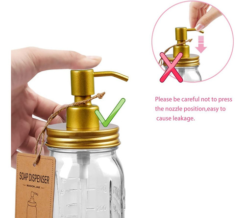 Mason Jar - Juego De Accesorios De Baño (4 Piezas) - Dispens