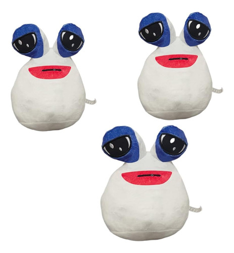 3 Piezas Peluche De Pou Y De Pou Bebe Mi Mascota De 22 Cm