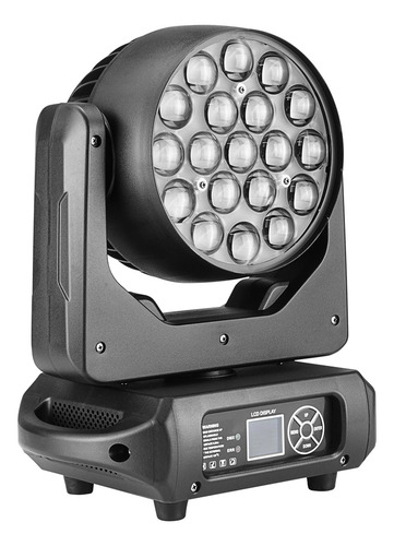 Moving Head Com Zoom Mac Aura 19 Leds 15w Rgbw Dmx Strobo 127/220v