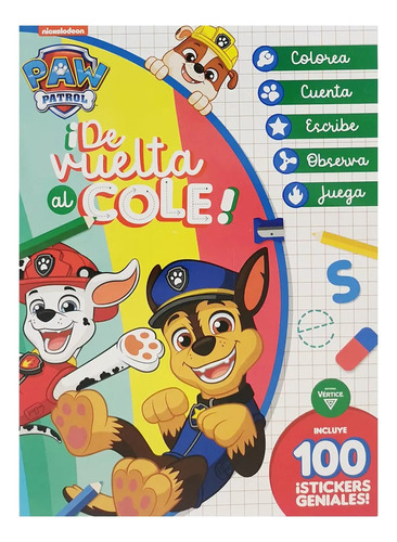  Paw Patrol De Vuelta Al Cole Libro Para Colorear