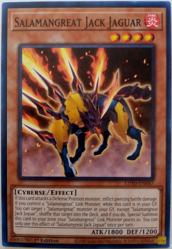 Yu-gi-oh! Tcg Salamangreat Jack Jaguar Ld10-en047 1st