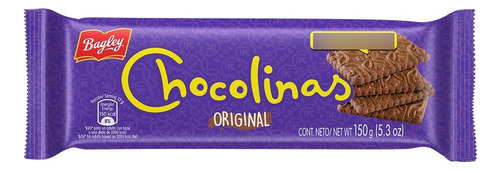 Galletitas Chocolinas Sabor Original Chocolate Medianas