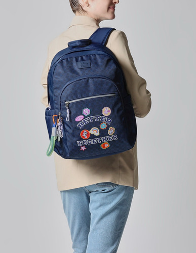 Mochila Para Mujer Mickey & Friends W Capsule Azul Marino Hbhebelo3cw Diseño De La Tela Gráfico