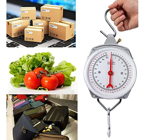 Bscula Colgante De Resorte, 110lbs Industrial, Cocina Y Pesc