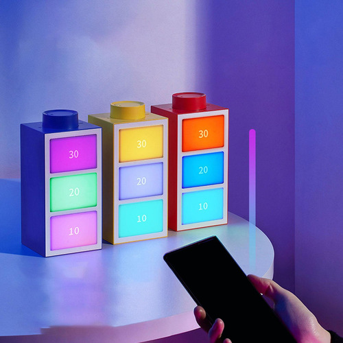 Lámpara De Mesa Con Luz Activada Por Voz, Luz Rojo