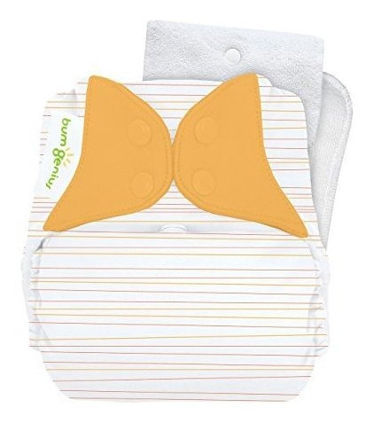 Bumgenius Pañal De Un Tamaño Snap Cloth 4.0 (neutral Stripe)