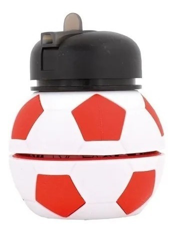 Botella De Silicona Flexible Pelota Futbool- Baquet Footy