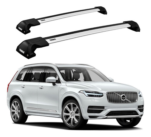 Rack Thule Wingbar Edge Volvo Xc90 C/ Trilhos Embutidos 15-