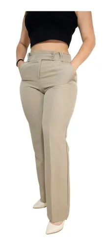 PANTALÓN DE VESTIR DAMA AZUL KHAKI