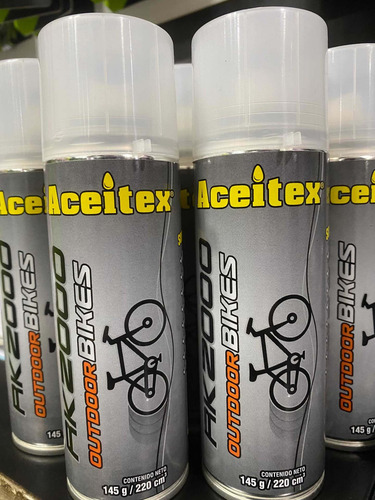 Imagen 2 de 5 de Lubricante Aerosol Aceitex Rk2000 220cc - Urquiza Bikes