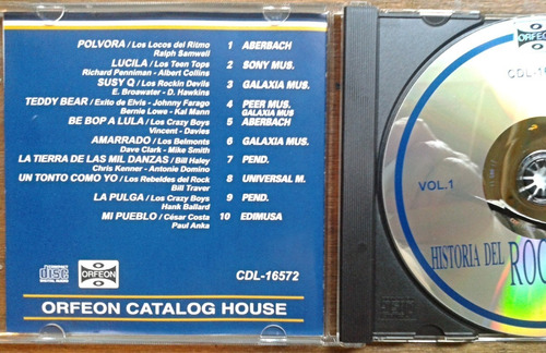 Historia Del Rock & Roll 3 Cd Hall Of The Fame Orfeon (Usado)