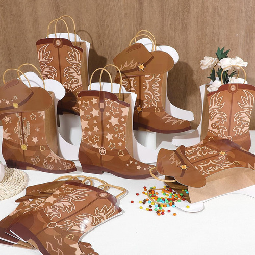 Macetas Con Forma De Botas De Vaquero Occidentales, Centros