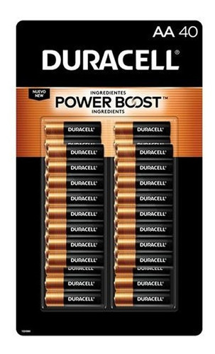 Pilas Aa  Duracell Alcalinas Pack De 40 Und Bateria Aa