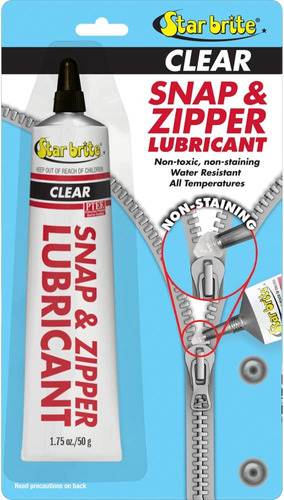 Star Brite Snap Zipper Lubricante: Transparente, Sin Tincar