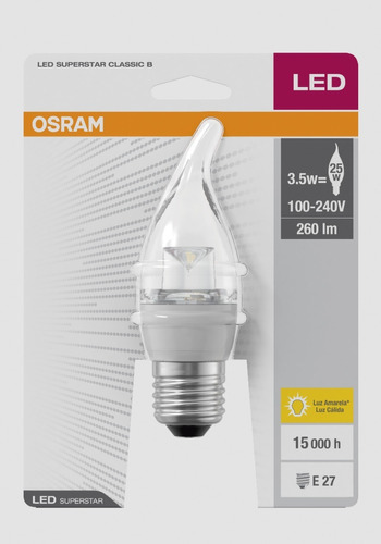 Osram - Lampada Vela Led Chama 3,5w 3000k Bivolt E27