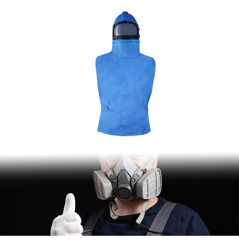 Casco Para Chorro De Arena Ropa Para Chorro De Espejo Curvo
