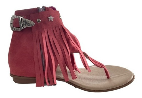 Imagen 1 de 4 de Sandalia Boho Chic Maharba Wild Rose Sandal Hecha En México