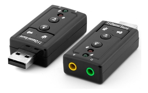 Tarjeta De Sonido Usb 7.1 Con Control De Volumen 