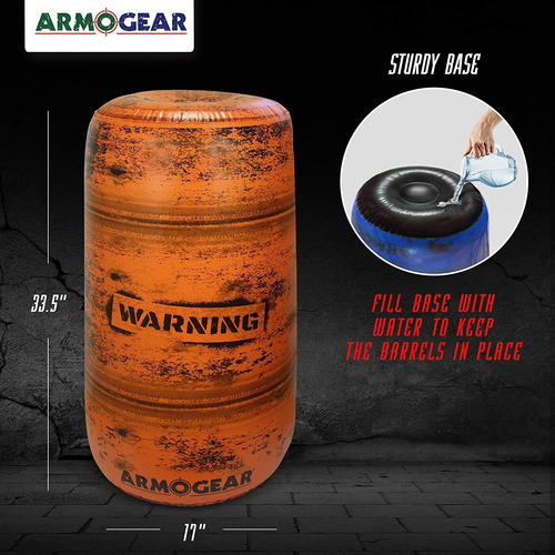 Armogear Juego De 4 Barriles De Batalla Inflables Con Bomba