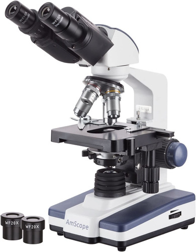 Microscopio Amscope B120b Compuesto, Binocular, 40x-2000x