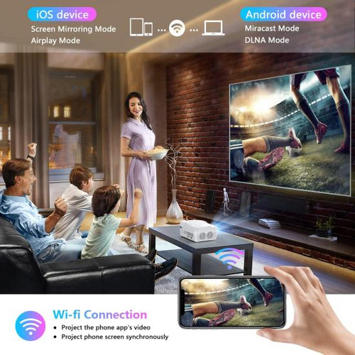 Proyector Bluetooth Wifi Full Hd Reproductor De Dvd Con Lm
