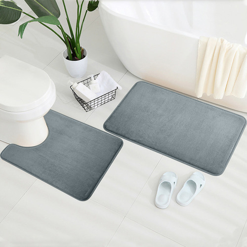 Juego De Tapetes Absorbentes De Franela Para Baño De Tres Pi