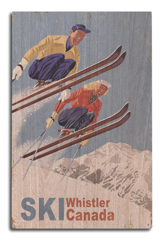 Esqui Canada  Vintage Esquiador