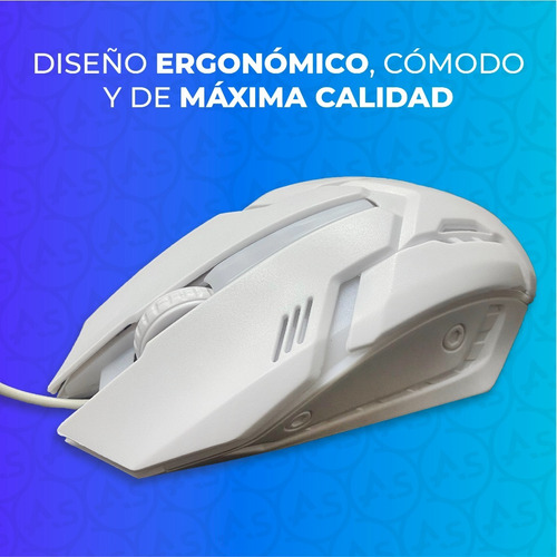 Imagen 3 de 9 de Mouse Gamer Ergonómico Usb Periférico Pc 1600 Dpi Óptico