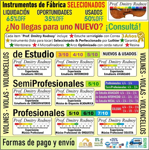 Prof. Dmitry Rodnoy Luthier Violin Violoncello Viola & Arcos