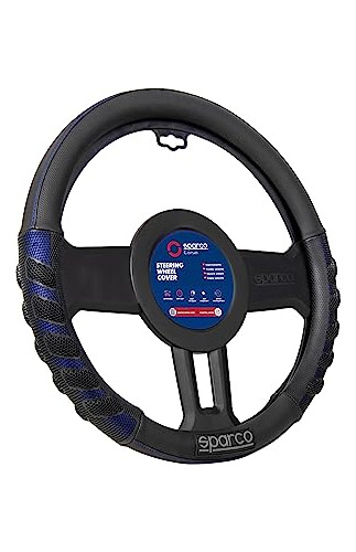 Cubre Volante Coche Sparco S101 Universal, Color Azul