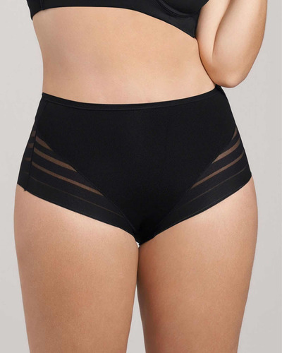 Imagen 3 de 7 de Panty Faja Control Moderado De Abdomen Y Bandas De Tul